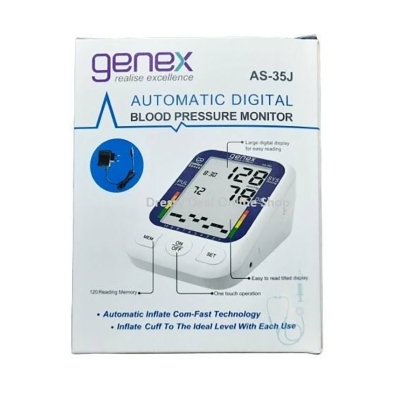 Picture of Genex AS35J Full Automatic Digital Blood Pressure Monitor Bp Multicolor