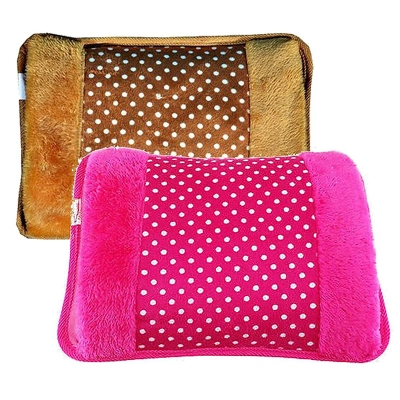Picture of Electric heating gel pad (COMBO - PACK OF 2) hot water bag, heating bag electric Gel, Electric Hot Water bag for pain relief with soft velvet hand pocket Multicolor