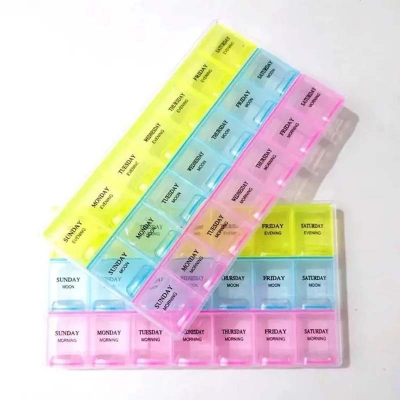 Picture of Weekly Medicin Organizer,3-Times-A-Day 7 Day Multicolor