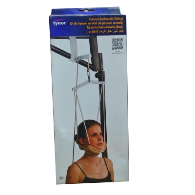 Picture of Tynor Cervical traction Kit (sitting) with Weight Bag Grey
