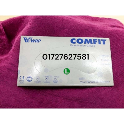 Picture of Comfit Examination Gloves (Size-L), 100Pcs/Box Multicolor