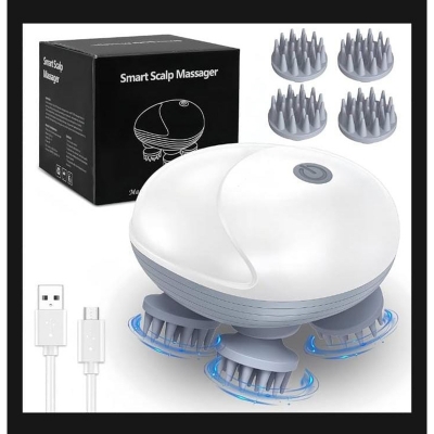 Picture of Scalp Head Hair Massager Electric Health Care Antistress Relax Body Massager Deep Saude Tissue Prevent Body Massage Multicolor