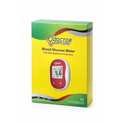 Picture of Doctor Care Blood Glucose Meter Life Time Replacement Guarantee Multicolor
