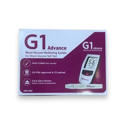 Picture of G1 Advance blood glucose Monitor with 10 test strips Alere G1 Multicolor