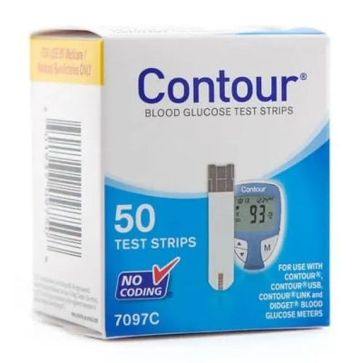 Picture of CONTOUR Blood Glucose TEST STRIPS (50) 70973C Multicolor