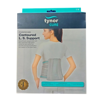 Picture of Tynor Contoured L S support  Back pain Adjustable relief belt Grey