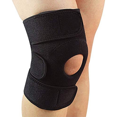 Picture of Open Patella Knee Cap Support for Men and Women/fracture/Stabilizer for Compression & Pain Relief  Knee cap Brace Best Joint (Free Size) Black