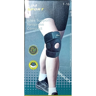 Picture of Knee Cap Support Belt Brace for Knee Pain Relief Open Patella Women and Men Knee Support Black