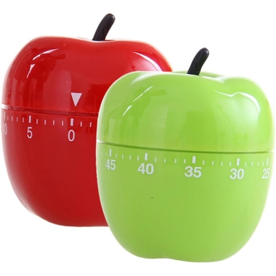 Picture of 1Pcs Fruit Shape Mechanical Kitchen Timer Decorative Countdown Timer for Cooking Baking and Home Use Multicolor
