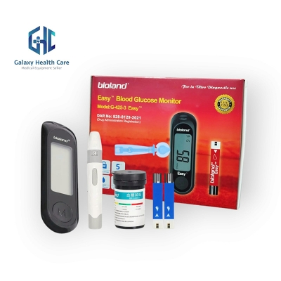 Picture of Blood Glucose Meter, Diabetes Testing Kit, Lancet Machine, Sugar Meter, Glucometer, 10 Test Strips, 5S, Get Data Fast Light Ash