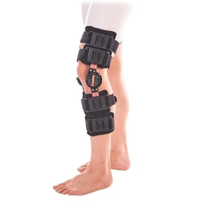 Picture of Samson Ajustable ROM Knee Brace for Multiple Orthopedic Problems - Useful for Tendon/Ligament Injuries, ACL or PCL Injuries, Osteoarthrits of Knee, 18.00 Inches / 46 CM (Size : Universal) Multicolor