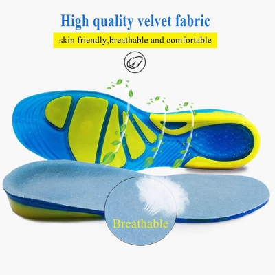 Picture of Silicone Non-slip Gel Soft Sport Shoe Insoles Massage Insoles Orthopedic Foot Care Sole Shock Absorption Pads For Foot Shoes Multicolor