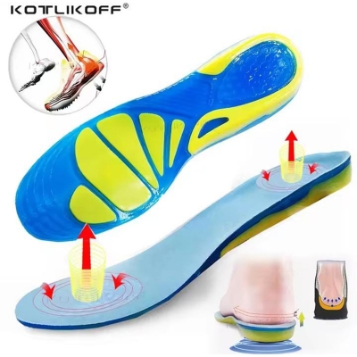 Picture of Silicone Non-Slip Gel Soft Sport Shoe Insoles Massaging Insole Orthopedic Foot Care For Feet Shoes Sole Shock Absorption Pads Multicolor
