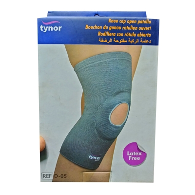 Picture of Tynor knee cap open patella,(Knee support adjustable pain relief) Grey