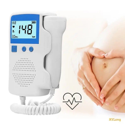 Picture of Ultrasound Doppler Fetal Heart Rate Monitor Home Fetal Heart Rate Monitor Stethoscope Fetal Heart Rate Monitor Multicolor