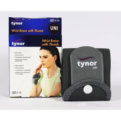 Picture of Tynor Wrist Brace With Thumb Excellent Immobilization Grey