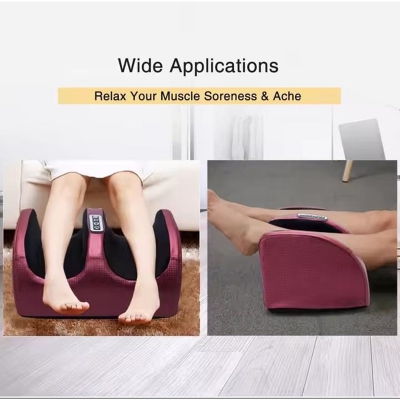 Picture of Electric Foot Massage Machine Hot Compress Shiatsu Foot Vibrators Kneading Roller For Foot Pain Relief Muscle Stimulation Gift 