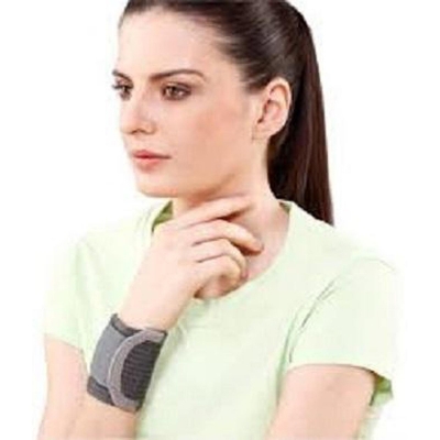 Picture of Wrist brace with double lock supports- Tynor Deep Gray