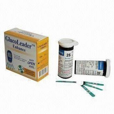 Picture of GlucoLeader Enhance BLUE Strips For Blood Glucose Monitor Test Strips Blue