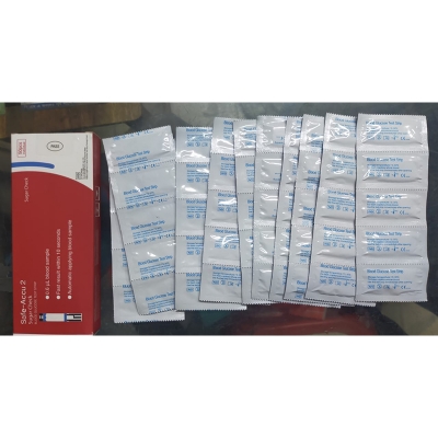 Picture of Safe-Accu 2 Blood Glucose Test Strips – 50 pcs 