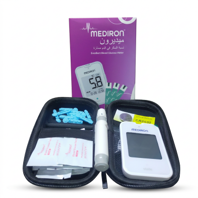Picture of Mediron Blood Glucose Test Strip with 10 pcs strip 