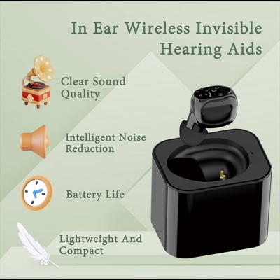 Picture of AXON K-87 Rechargeable Sound Amplifier HEARING AID Black