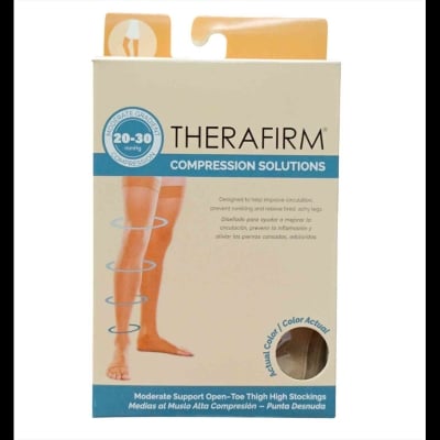 Picture of Therafirm Stockings Firm Compression Support Nylons 30-40 XL 