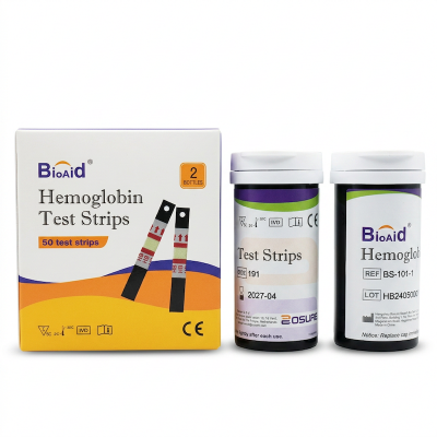 Picture of Bioaid medical Hemoglobin Test 50 strips 