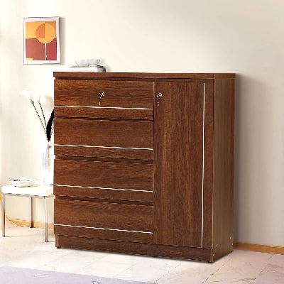 Picture of REGAL Claire Laminated Board Wardrobe Antique CLAIRE-WDH-102-1-1-20