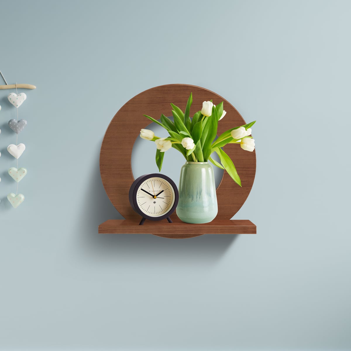 Picture of REGAL Craft Items-HDC-323-WOODEN ROUND HANGING SHELF