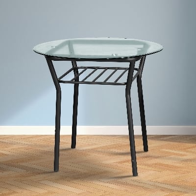 Picture of REGAL Florence Metal Dining Table Black FLORENCE-TDH-204-4-1-8