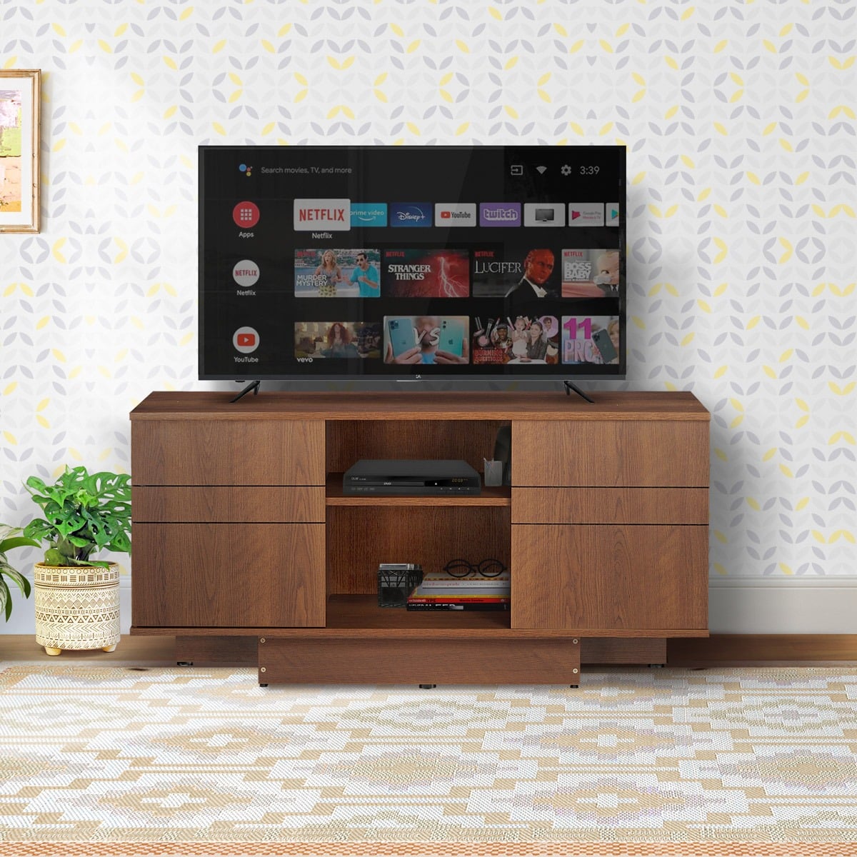 Picture of REGAL Harper Laminated Board Tv Cabinet Antique HARPER-TCH-101-1-1-20