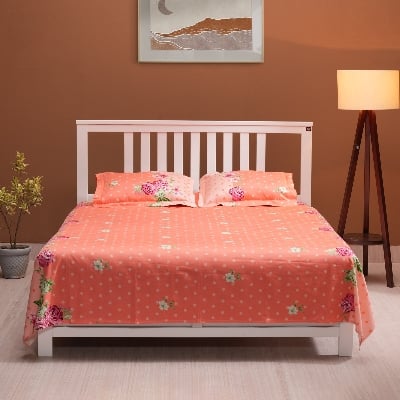 Picture of REGAL Bed Sheet Rose Reverie-315 (Peach)