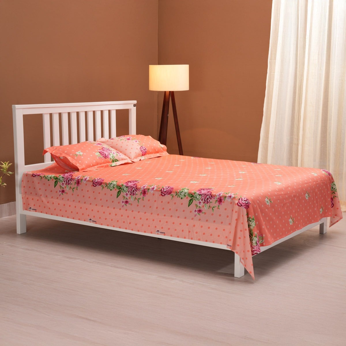 Picture of REGAL Bed Sheet Rose Reverie-315 (Peach)