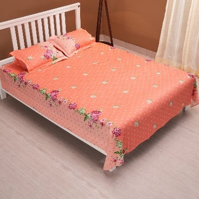 Picture of REGAL Bed Sheet Rose Reverie-315 (Peach)