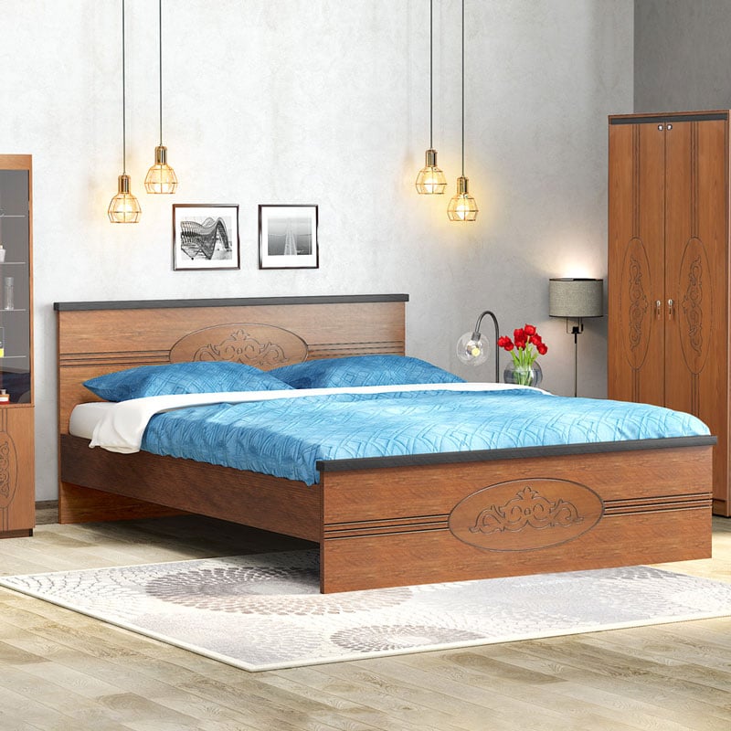 Picture of REGAL Flores Laminated Board Bed FLORES-BDH-126-1-1-26 (DOUBLE)