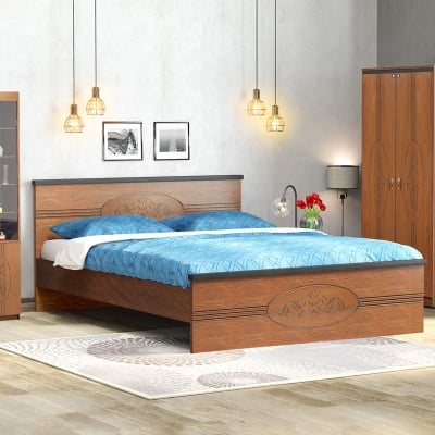Picture of REGAL Flores Laminated Board Bed FLORES-BDH-126-1-1-26 (DOUBLE)