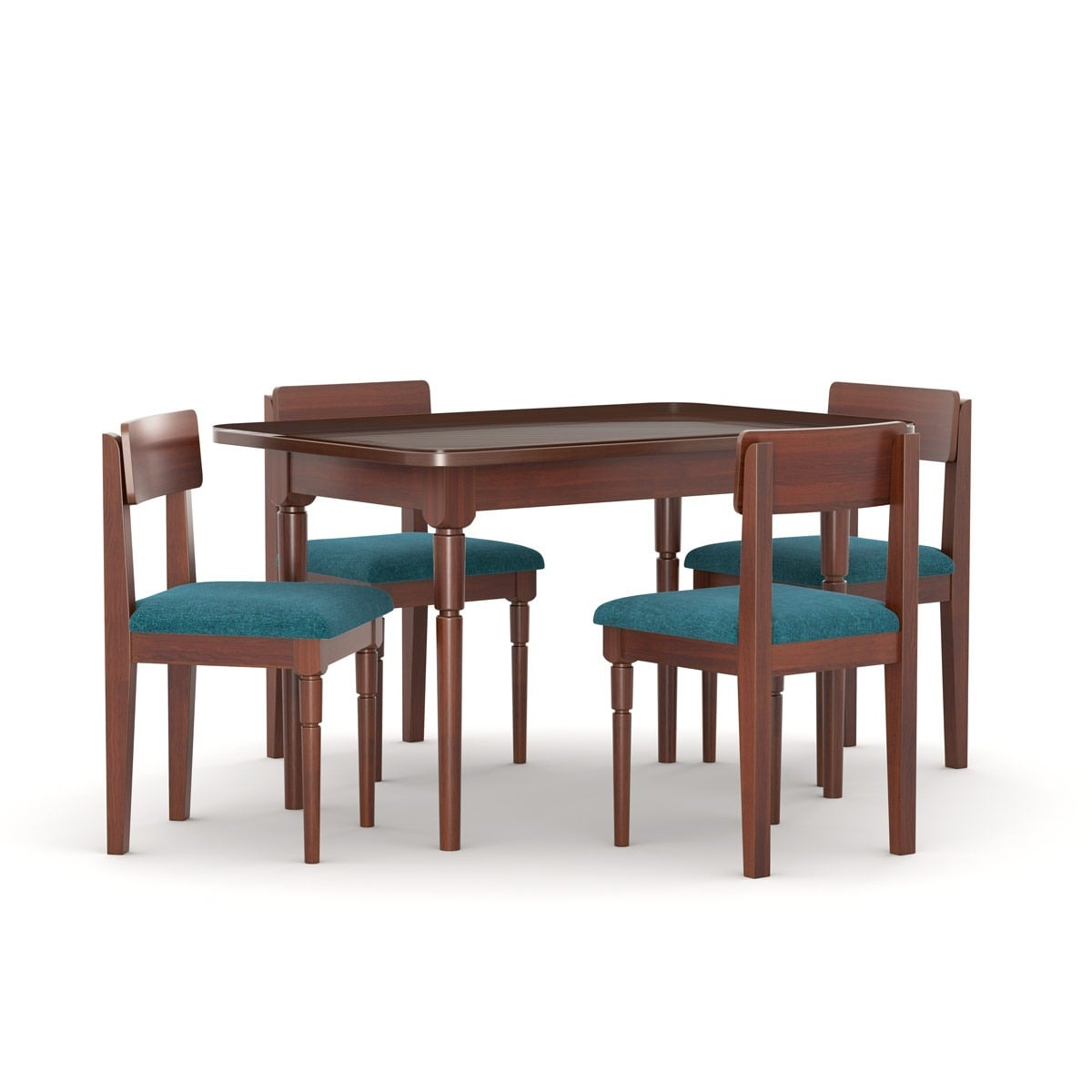 Picture of REGAL Carolina Wooden Dining table Antique TDH-342-3-1-20 (4 Seater)