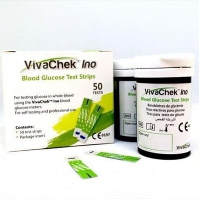 Picture of VivaChek Ino Blood Glucose 50 Test Strips 