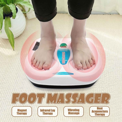 Picture of Infrared Reflexology Foot Care Tool Massage Electric Machine Automatic Roller Feet Care Massager Circulation Therapy Heater Spa 
