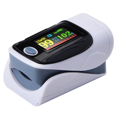Picture of Oximeter Finger Clip Oximeter Finger Pulse Monitor Oxy Saturation Monitor Heart Rate Meter 