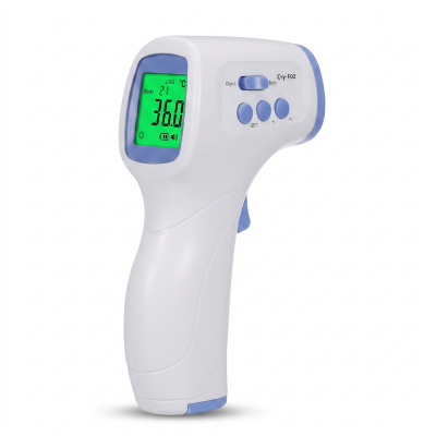 Picture of Infrared Digital Thermometer Temperature Gauge Object Non Contact Temperature Measurement Device 4 Setting Modes 99 Memories ℃ and ℉ White