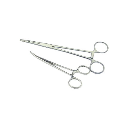 Picture of AIZ Set of Surgical Instruments Set of 2 artery forcep 6 Inch mosquito forcep curved 5.5 Inch Medical Grade 410 Stainless Steel 
