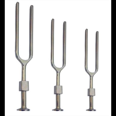Picture of Set Of 3 Tuning Forks Made Up Of Stainless Steel - 128 Hz, 256 Hz & 512 Hz Silver