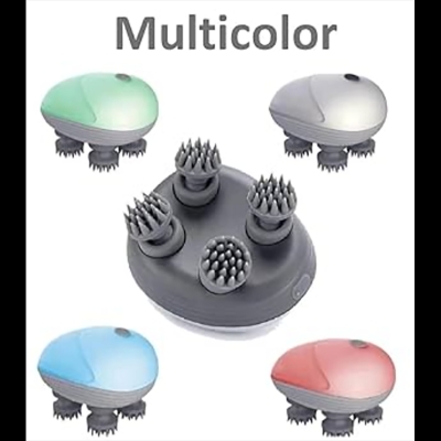 Picture of VIROLEP Rechargeable Scalp Massager with Soft Silicone for Relaxing Scalp Massage, Head Massager, and Hair Massager for Hair Growth - Enhance Hair Wellness and Relaxation Multicolor