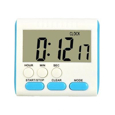 Picture of Kitchen Clock English 24-hour Electronic Timer Digital Reminder Alarm Clocks Cooking Countdown Timer LCD Multifunction Home Multicolor
