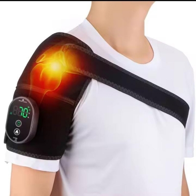 Picture of Cordless Knee Massager, Heated Knee Brace Wrap with Touch Screen Control, Adjustable Knee Shoulder Elbow Heating Pad, Heating Pad for Knee Elbow Shoulder Relax with Heat Multicolor