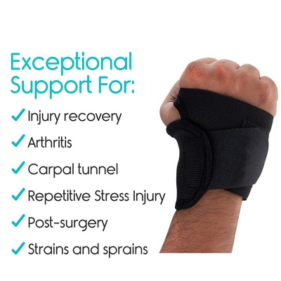 Picture of Taiba Thumb & Wrist Support Wrap Brace Binder Stabilizer for Men & Women Gym Workout Sports Hand Injuries Warmer Band, Pain Relief, Arthritis, Tendonitis, Supporter Multicolor