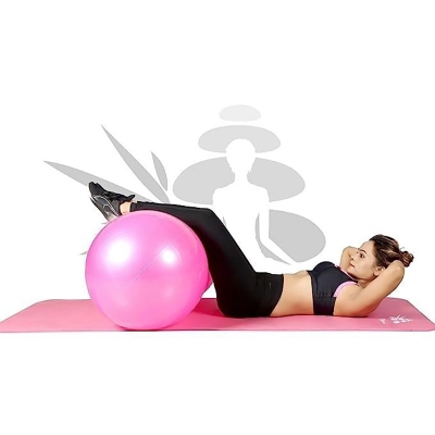 Picture of Peanut Ball Size 45x90 cm Shaped Swiss Stability Yoga Exercise Balance Ball for Kids Labor Birthing Physio Therapy Fitness Gym Workout Exercise Ball Multicolor
