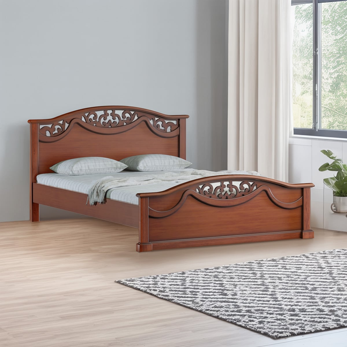 Picture of REGAL Romilly Wooden Bed ROMILLY-BDH-318-3-1-20 (DOUBLE)